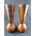 Stunning Pair of Antique Large Pokerwork Candle Holders c.1900-10   232518980918